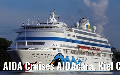 AIDA Cruises AIDAcara, Kiel Canal transit, 15. August 2014