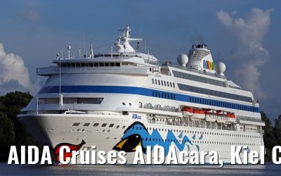 AIDA Cruises AIDAcara, Kiel Canal transit, 15. August 2014