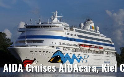 AIDA Cruises AIDAcara, Kiel Canal transit, 15. August 2014