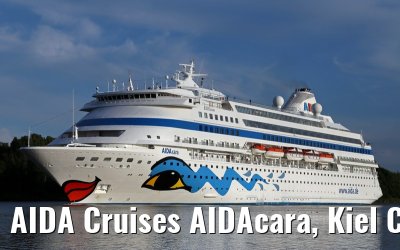 AIDA Cruises AIDAcara, Kiel Canal transit, 15. August 2014