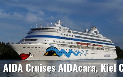 AIDA Cruises AIDAcara, Kiel Canal transit, 15. August 2014