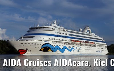 AIDA Cruises AIDAcara, Kiel Canal transit, 15. August 2014