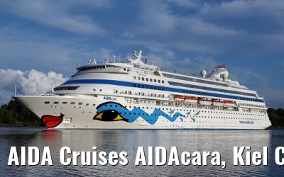 AIDA Cruises AIDAcara, Kiel Canal transit, 15. August 2014