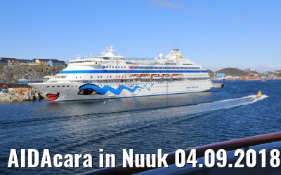 AIDAcara in Nuuk 04.09.2018