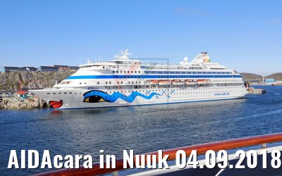 AIDAcara in Nuuk 04.09.2018
