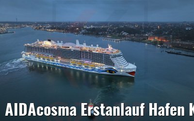 AIDAcosma Erstanlauf Hafen Kiel 18.02.2022