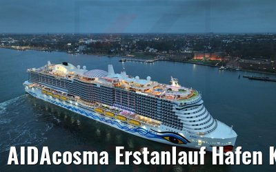 AIDAcosma Erstanlauf Hafen Kiel 18.02.2022