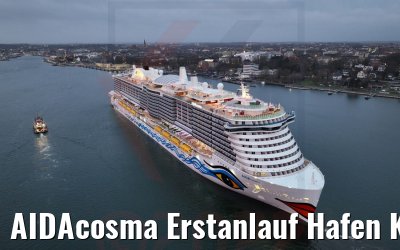 AIDAcosma Erstanlauf Hafen Kiel 18.02.2022