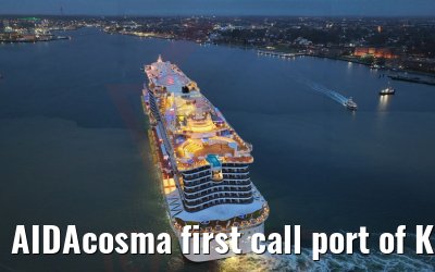 AIDAcosma first call port of Kiel 18.02.2022