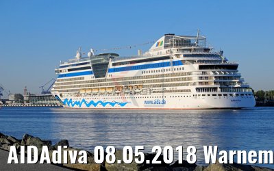 AIDAdiva 08.05.2018 Warnemünde
