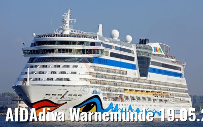 AIDAdiva Warnemünde 19.05.2017