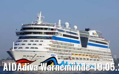 AIDAdiva Warnemünde 19.05.2017