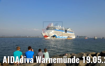 AIDAdiva Warnemünde 19.05.2017