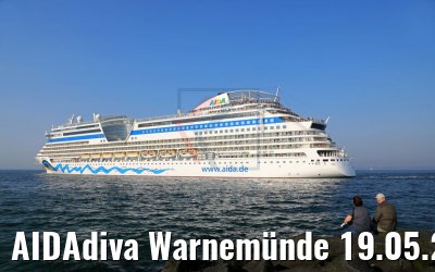 AIDAdiva Warnemünde 19.05.2017