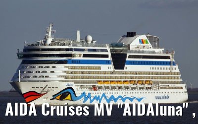 AIDA Cruises MV "AIDAluna" , off the port of Cuxhaven, 19. March 2009