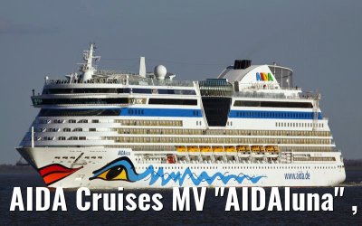 AIDA Cruises MV "AIDAluna" , off the port of Cuxhaven, 19. March 2009