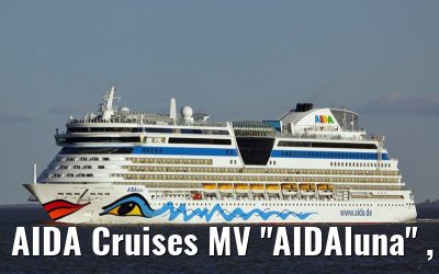 AIDA Cruises MV "AIDAluna" , off the port of Cuxhaven, 19. March 2009