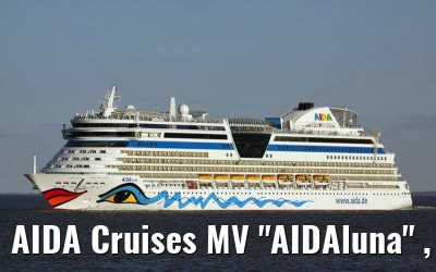 AIDA Cruises MV "AIDAluna" , off the port of Cuxhaven, 19. March 2009
