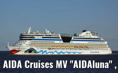 AIDA Cruises MV "AIDAluna" , off the port of Cuxhaven, 19. March 2009
