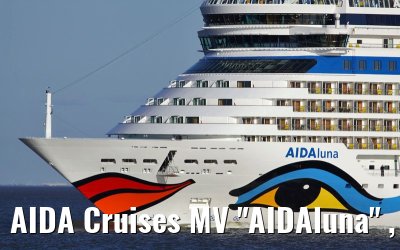 AIDA Cruises MV "AIDAluna" , off the port of Cuxhaven, 19. March 2009