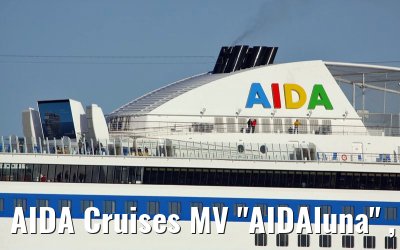 AIDA Cruises MV "AIDAluna" , off the port of Cuxhaven, 19. March 2009