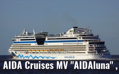 AIDA Cruises MV "AIDAluna" , off the port of Cuxhaven, 19. March 2009