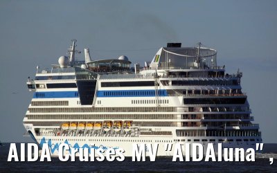 AIDA Cruises MV "AIDAluna" , off the port of Cuxhaven, 19. March 2009