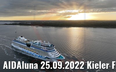 AIDAluna 25.09.2022 Kieler Förde