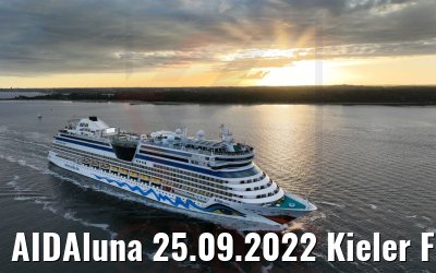 AIDAluna 25.09.2022 Kieler Förde