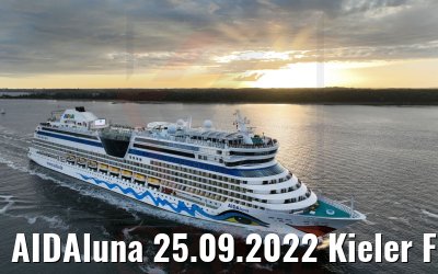 AIDAluna 25.09.2022 Kieler Förde