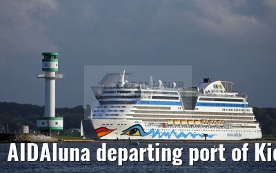 AIDAluna departing port of Kiel 13.08.2016