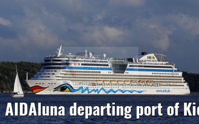 AIDAluna departing port of Kiel 13.08.2016