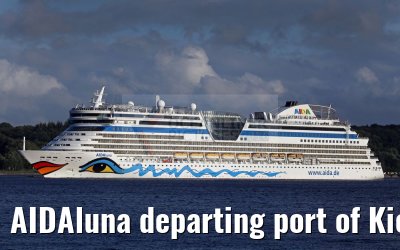 AIDAluna departing port of Kiel 13.08.2016