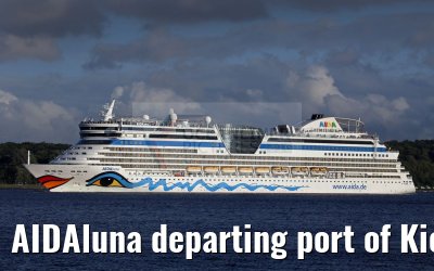 AIDAluna departing port of Kiel 13.08.2016