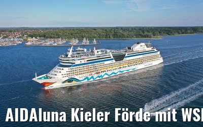 AIDAluna Kieler Förde mit WSP Boot 10.07.2019