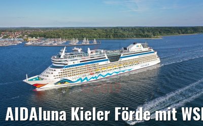 AIDAluna Kieler Förde mit WSP Boot 10.07.2019