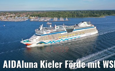 AIDAluna Kieler Förde mit WSP Boot 10.07.2019