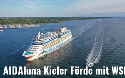 AIDAluna Kieler Förde mit WSP Boot 10.07.2019