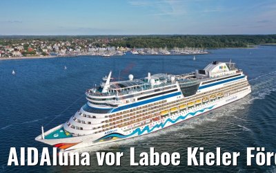 AIDAluna vor Laboe Kieler Förde 10.07.2019