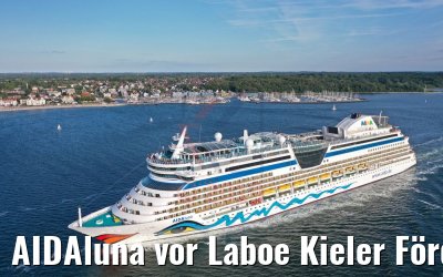 AIDAluna vor Laboe Kieler Förde 10.07.2019