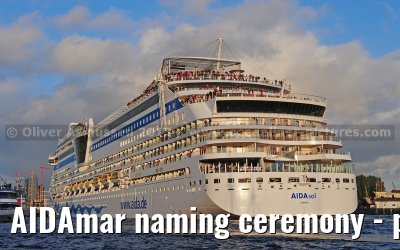 AIDAmar naming ceremony - port of Hamburg - 12th May 2012