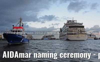 AIDAmar naming ceremony - port of Hamburg - 12th May 2012