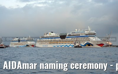 AIDAmar naming ceremony - port of Hamburg - 12th May 2012