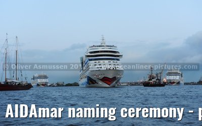 AIDAmar naming ceremony - port of Hamburg - 12th May 2012