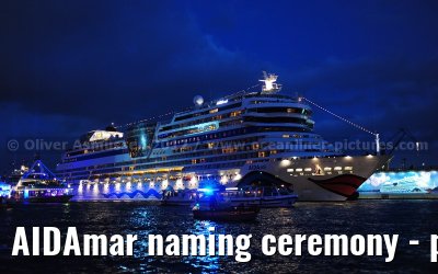 AIDAmar naming ceremony - port of Hamburg - 12th May 2012