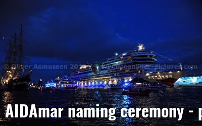 AIDAmar naming ceremony - port of Hamburg - 12th May 2012