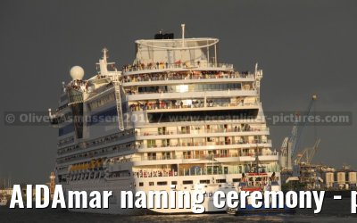 AIDAmar naming ceremony - port of Hamburg - 12th May 2012