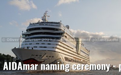 AIDAmar naming ceremony - port of Hamburg - 12th May 2012