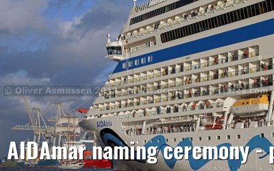 AIDAmar naming ceremony - port of Hamburg - 12th May 2012
