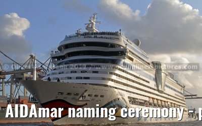 AIDAmar naming ceremony - port of Hamburg - 12th May 2012